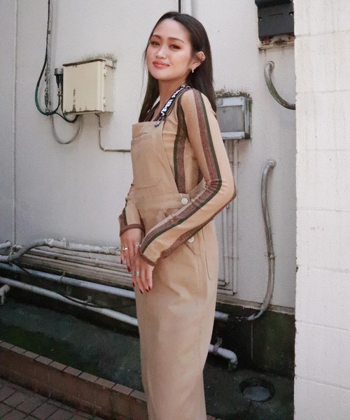 FIG&VIPER（フィグアンドバイパー）の「カツラギジャンスカ（ジャンパースカート・レディース・ブラック/アイボリー・FREE）」の8枚目の写真