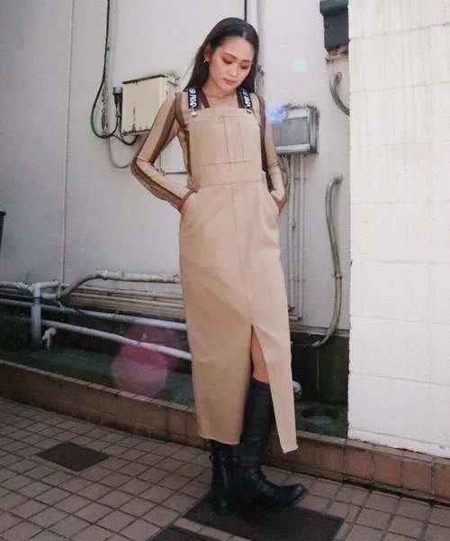 FIG&VIPER（フィグアンドバイパー）の「カツラギジャンスカ（ジャンパースカート・レディース・ブラック/アイボリー・FREE）」の15枚目の写真