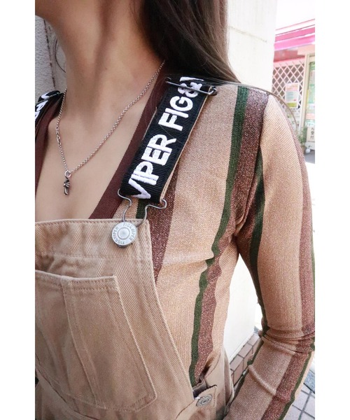 FIG&VIPER（フィグアンドバイパー）の「カツラギジャンスカ（ジャンパースカート・レディース・ブラック/アイボリー・FREE）」の13枚目の写真