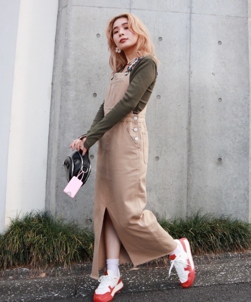 FIG&VIPER（フィグアンドバイパー）の「カツラギジャンスカ（ジャンパースカート・レディース・ブラック/アイボリー・FREE）」の20枚目の写真