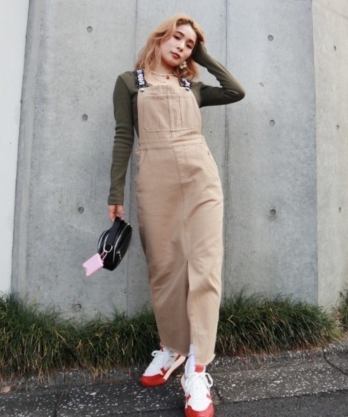 FIG&VIPER（フィグアンドバイパー）の「カツラギジャンスカ（ジャンパースカート・レディース・ブラック/アイボリー・FREE）」の21枚目の写真