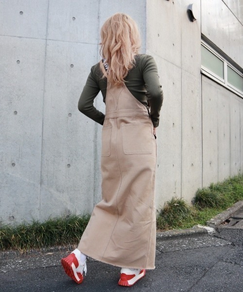 FIG&VIPER（フィグアンドバイパー）の「カツラギジャンスカ（ジャンパースカート・レディース・ブラック/アイボリー・FREE）」の22枚目の写真