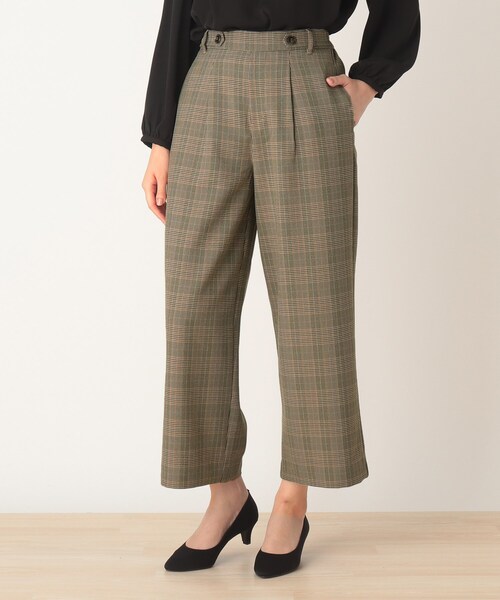 DRESKIP（ドレスキップ）の「◆マシンウォシャブル機能ワイドパンツ（その他パンツ・レディース・キャメル/ダークブラウン系1/ブラック系1/ブラック・03/02/01/04）」の3枚目の写真