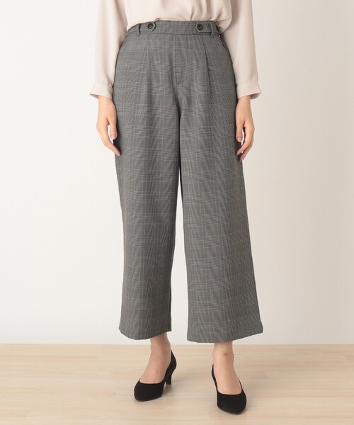 DRESKIP（ドレスキップ）の「◆マシンウォシャブル機能ワイドパンツ（その他パンツ・レディース・キャメル/ダークブラウン系1/ブラック系1/ブラック・03/02/01/04）」の5枚目の写真