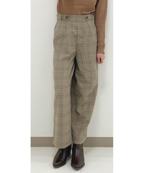 DRESKIP（ドレスキップ）の「◆マシンウォシャブル機能ワイドパンツ（その他パンツ・レディース・キャメル/ダークブラウン系1/ブラック系1/ブラック・03/02/01/04）」の13枚目の写真