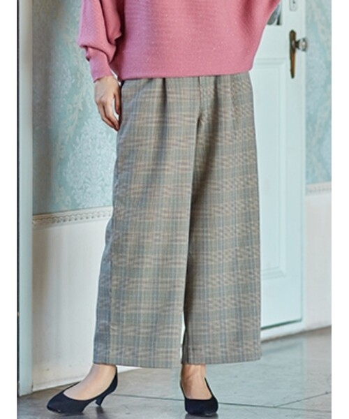 DRESKIP（ドレスキップ）の「◆マシンウォシャブル機能ワイドパンツ（その他パンツ・レディース・キャメル/ダークブラウン系1/ブラック系1/ブラック・03/02/01/04）」の15枚目の写真