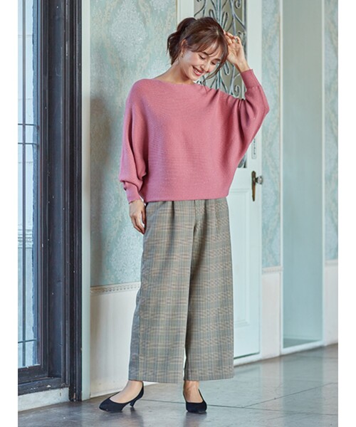 DRESKIP（ドレスキップ）の「◆マシンウォシャブル機能ワイドパンツ（その他パンツ・レディース・キャメル/ダークブラウン系1/ブラック系1/ブラック・03/02/01/04）」の16枚目の写真