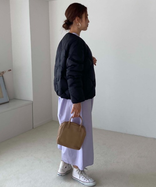 Doux archives(ドゥアルシーヴ)の「【web限定】ダイヤキルティングダウン(ダウンジャケット/コート・レディース・ブラック/ミント・FREE)」の8枚目の写真