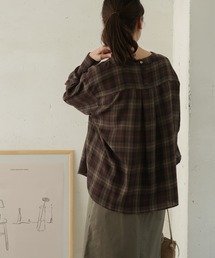 URBAN RESEARCH DOORS | オーバーチェック柄ブラウス(シャツ/ブラウス)
