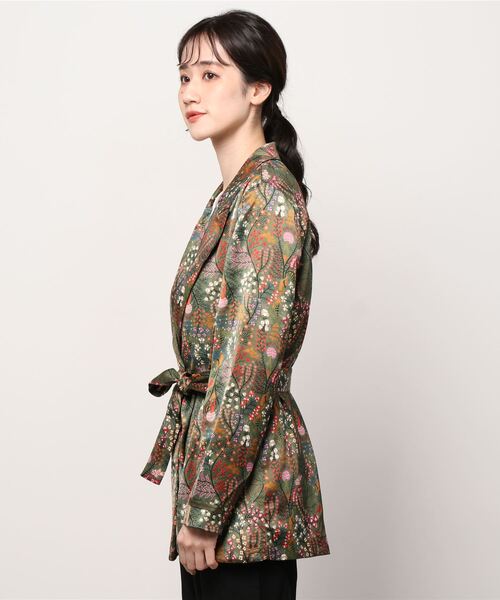 MAISON SCOTCH(メゾンスコッチ)の「ボタニカルプリント ジャケット【163661】(テーラードジャケット・レディース・グリーン系その他・X-SMALL/SMALL)」の5枚目の写真