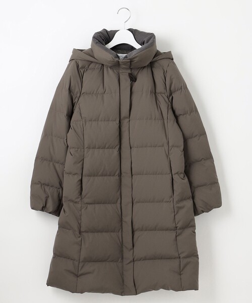 J.PRESS Ladies(J.プレス レディス)の「【制電加工付き】ブラッシュドマルチポリ ロング ダウンコート(ダウンジャケット/コート・レディース・ダークブラウン系/ブラウン系/ネイビー系・XS)」の10枚目の写真