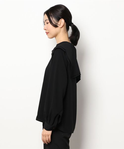 yuw(ユウ)の「DOUBLE COLLAR BLOUSE 237111(シャツ/ブラウス・レディース・ホワイト/ブラック/ブルー・FREE)」の13枚目の写真