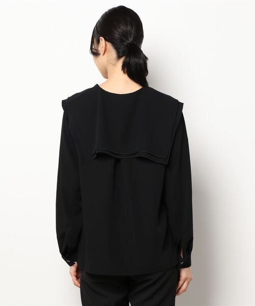 yuw(ユウ)の「DOUBLE COLLAR BLOUSE 237111(シャツ/ブラウス・レディース・ホワイト/ブラック/ブルー・FREE)」の22枚目の写真