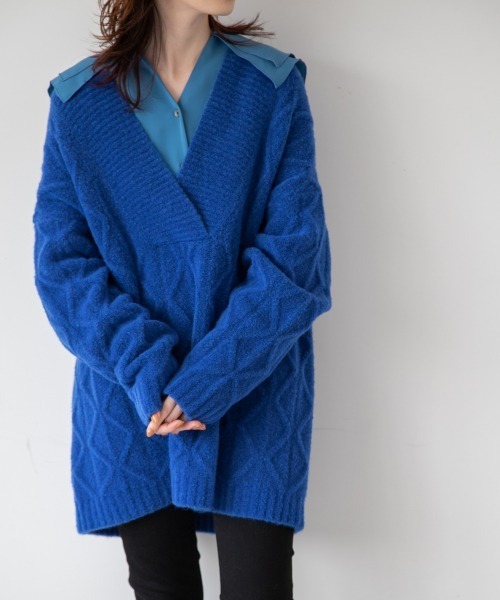 yuw(ユウ)の「DOUBLE COLLAR BLOUSE 237111(シャツ/ブラウス・レディース・ホワイト/ブラック/ブルー・FREE)」の16枚目の写真