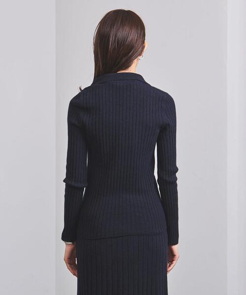 Gunn Johansson（グンヨハンソン）の「＜Gunn Johansson（グン ヨハンソン）＞スキッパー リブ ロングスリーブ ニット（ニット/セーター・レディース・ネイビー・38）」の4枚目の写真