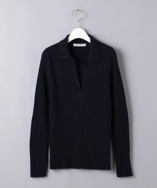 Gunn Johansson（グンヨハンソン）の「＜Gunn Johansson（グン ヨハンソン）＞スキッパー リブ ロングスリーブ ニット（ニット/セーター・レディース・ネイビー・38）」の6枚目の写真