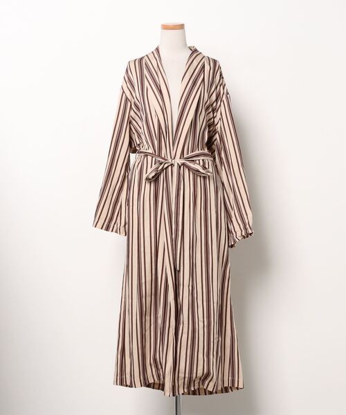ブランド古着 ストライプ柄長袖ワンピース ワンピース 6 Roku Beauty Youth United Arrows ロクビューティアンドユース ユナイテッドアローズ のファッション通販 Zozoused