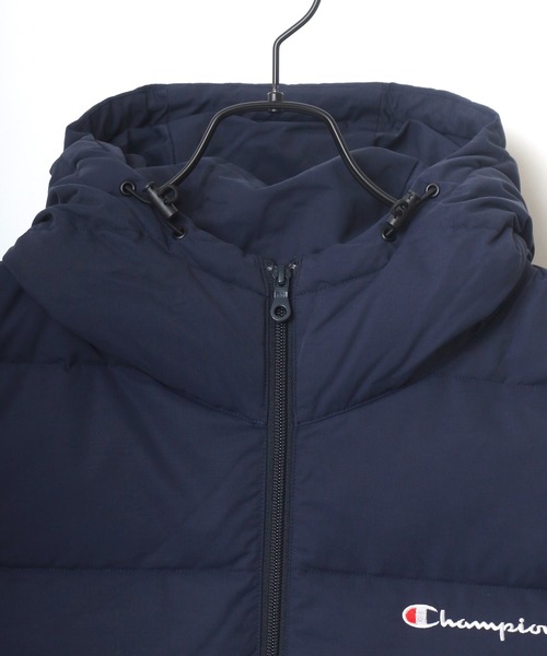 Champion(チャンピオン)の「Champion/チャンピオン DOWN JACKET HOODIE/ダウンジャケット フーディー(ダウンジャケット/コート・メンズ・ブラック/ネイビー・M/XL/L)」の7枚目の写真