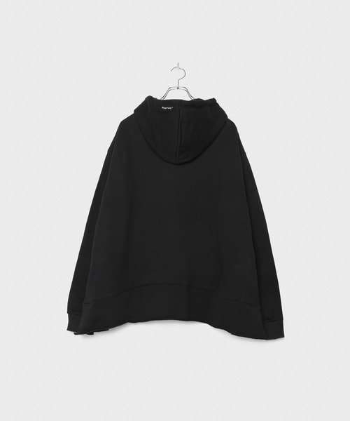 LEGENDA（レジェンダ）の「レジェンダ self satisfaction ポンチョ プルオーバー フーディー / LEGENDA self satisfaction Poncho Pullover Hoodie（パーカー・レディース・ブラック/アッシュグレー・FREE）」の5枚目の写真