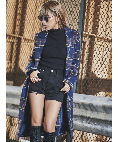 EGOIST（エゴイスト）の「タートルリブニットトップス（ニット/セーター・レディース・ライトブラウン/ブラック/グリーン/アイボリー・FREE）」の12枚目の写真