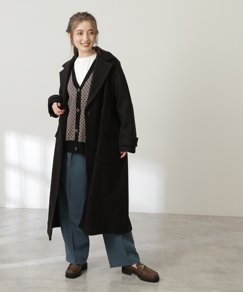 N.（N. Natural Beauty Basic）（エヌエヌナチュラルビューティーベーシック）の「◆ジャガードニットカーディガンⅡ（カーディガン/ボレロ・レディース・ホワイト系その他/ブラック系その他・MEDIUM）」の9枚目の写真