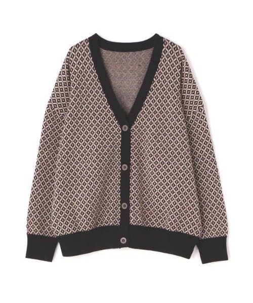 N.（N. Natural Beauty Basic）（エヌエヌナチュラルビューティーベーシック）の「◆ジャガードニットカーディガンⅡ（カーディガン/ボレロ・レディース・ホワイト系その他/ブラック系その他・MEDIUM）」の14枚目の写真