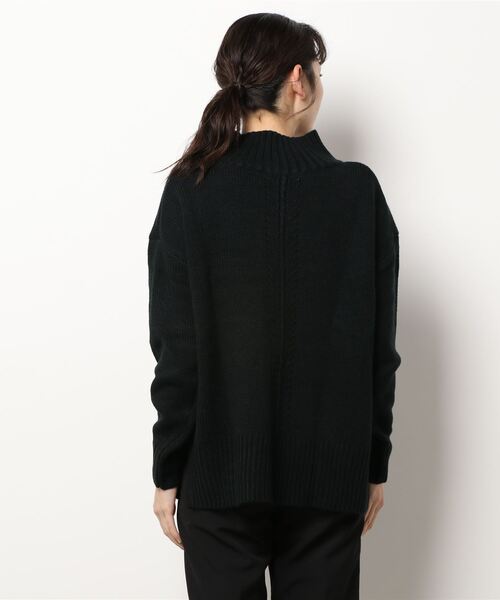 HONEYSUCKLE ROSE（ハニーサックルローズ）の「【HONEYSUCKLE ROSE】アウトリンキングニット（ニット/セーター・レディース・イエロー/ブラック/ブルー/パープル/ベージュ/オフホワイト・L/M）」の7枚目の写真