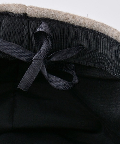 DAY CLOSET（デイ クローゼット）の「レディース ふっくらメルトンベレー帽（ハンチング/ベレー帽・レディース・ブラック/ブラウン/アイボリー/グレイッシュベージュ・ONE SIZE）」の16枚目の写真