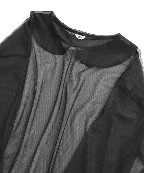 I am I in fact...（アイアムアイインファクト）の「Tulle inner　マルエリPO（Tシャツ/カットソー・レディース・グリーン/サックスブルー/ブラック/ホワイト/ピンク/カーキ/ブルー/レッド・FREE）」の3枚目の写真