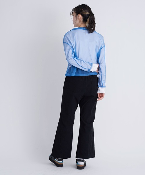 I am I in fact...（アイアムアイインファクト）の「Tulle inner　マルエリPO（Tシャツ/カットソー・レディース・グリーン/サックスブルー/ブラック/ホワイト/ピンク/カーキ/ブルー/レッド・FREE）」の17枚目の写真