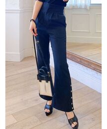 RESEXXY | サイドボタンツイードニットパンツ(その他パンツ)