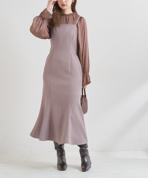 natural couture(ナチュラルクチュール)の「【WEB限定】便利なシャーリングボリューム袖ブラウス(シャツ/ブラウス・レディース・ブラウン/アイボリー/ラベンダー/スミクロ・FREE)」の15枚目の写真