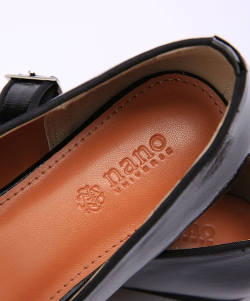 NANO universe（ナノユニバース）の「スクエアトゥメリージェーン フラットシューズ（その他シューズ・レディース・アイボリー/ブラック・36/38/37）」の3枚目の写真