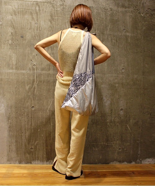 CONTROL FREAK（コントロールフリーク）の「CONTROL FREAK(コントロールフリーク)シャイニーMIXビッグショッパー（トートバッグ・レディース・ブラウン/カーキ/シルバー・FREE）」の9枚目の写真