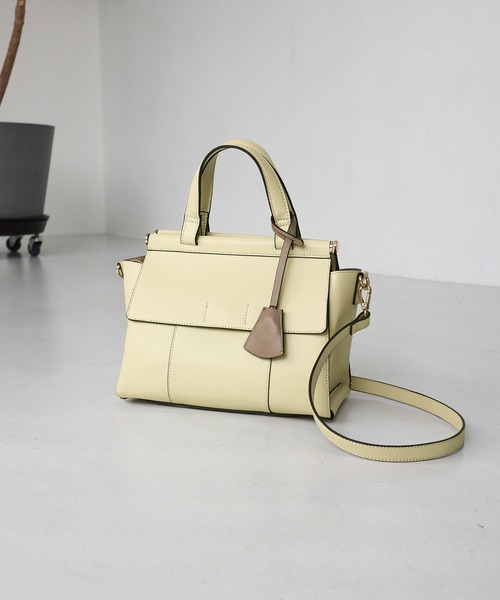 MIAN (ミアン)の「【ドラマ着用 / 詳細動画あり】ANNABEL / ダブルフラップ2wayハンドバッグ(ハンドバッグ・レディース・グリーン/ブラック/モカ/アイボリー/ダークブラウン/チャコールグレー/ボルドー/ライトイエロー/ミント/レッド・FREE)」の8枚目の写真