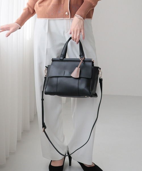 MIAN (ミアン)の「【ドラマ着用 / 詳細動画あり】ANNABEL / ダブルフラップ2wayハンドバッグ(ハンドバッグ・レディース・グリーン/ブラック/モカ/アイボリー/ダークブラウン/チャコールグレー/ボルドー/ライトイエロー/ミント/レッド・FREE)」の22枚目の写真