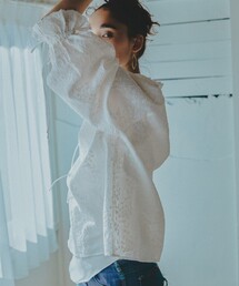 Freada | Freada/フリーダ インド総刺繍パフスリーブブラウス(シャツ/ブラウス)