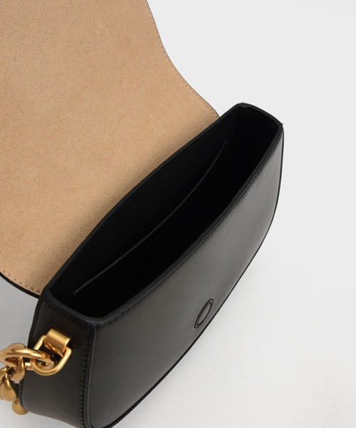 CHARLES & KEITH(チャールズ & キース)の「ブレアチェーンハンドル ショルダーバッグ / Blair Chain Handle Shoulder Bag(ショルダーバッグ・レディース・ブラック/グリーン系その他2/ブルー系その他3・S)」の11枚目の写真