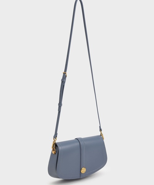 CHARLES & KEITH(チャールズ & キース)の「ブレアチェーンハンドル ショルダーバッグ / Blair Chain Handle Shoulder Bag(ショルダーバッグ・レディース・ブラック/グリーン系その他2/ブルー系その他3・S)」の6枚目の写真