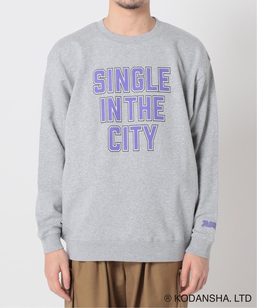 417 EDIFICE SELECT(フォーワンセブンエディフィスセレクト)の「【Hot-Dog PRESS / ホットドッグプレス】別注 COVER PHRASE C/Nスウェット(スウェット・メンズ・チャコールグレー/アイボリー・MEDIUM/LARGE)」の14枚目の写真