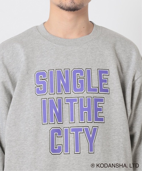 417 EDIFICE SELECT(フォーワンセブンエディフィスセレクト)の「【Hot-Dog PRESS / ホットドッグプレス】別注 COVER PHRASE C/Nスウェット(スウェット・メンズ・チャコールグレー/アイボリー・MEDIUM/LARGE)」の18枚目の写真