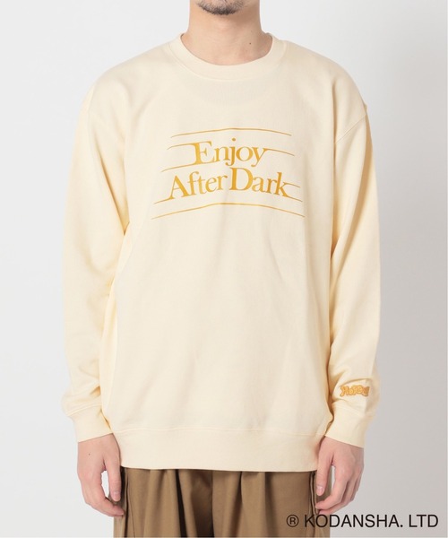 417 EDIFICE SELECT(フォーワンセブンエディフィスセレクト)の「【Hot-Dog PRESS / ホットドッグプレス】別注 COVER PHRASE C/Nスウェット(スウェット・メンズ・チャコールグレー/アイボリー・MEDIUM/LARGE)」の3枚目の写真