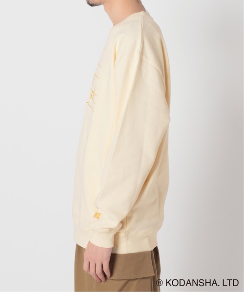 417 EDIFICE SELECT(フォーワンセブンエディフィスセレクト)の「【Hot-Dog PRESS / ホットドッグプレス】別注 COVER PHRASE C/Nスウェット(スウェット・メンズ・チャコールグレー/アイボリー・MEDIUM/LARGE)」の4枚目の写真