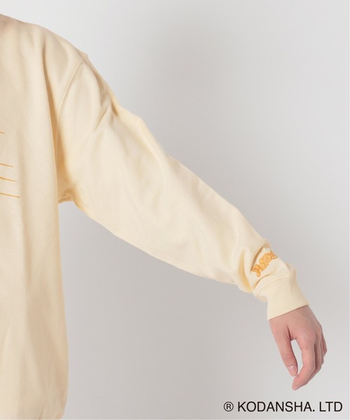 417 EDIFICE SELECT(フォーワンセブンエディフィスセレクト)の「【Hot-Dog PRESS / ホットドッグプレス】別注 COVER PHRASE C/Nスウェット(スウェット・メンズ・チャコールグレー/アイボリー・MEDIUM/LARGE)」の8枚目の写真