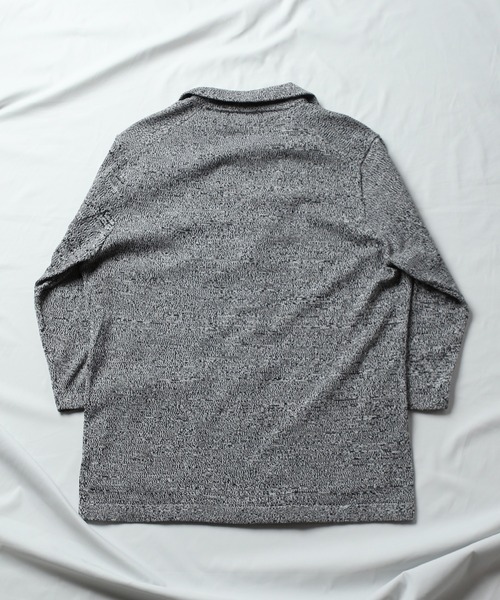 UNION STATION(ユニオンステーション)の「/ウォッシャブル/7分袖/ニットジャケット(カーディガン/ボレロ・メンズ・ネイビー/ブラック系その他/キナリ・LL/M/L)」の5枚目の写真
