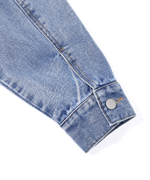 Figments（フィグメンツ）の「オーバーデニムジャケット（デニムジャケット・レディース・ブルー/ブラック・MEDIUM/SMALL）」の12枚目の写真