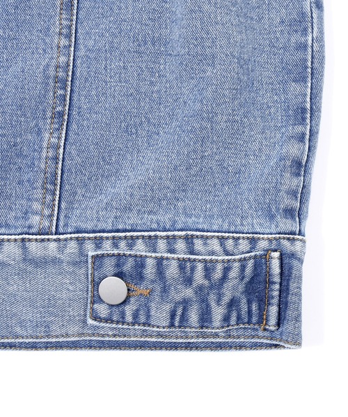 Figments（フィグメンツ）の「オーバーデニムジャケット（デニムジャケット・レディース・ブルー/ブラック・MEDIUM/SMALL）」の13枚目の写真