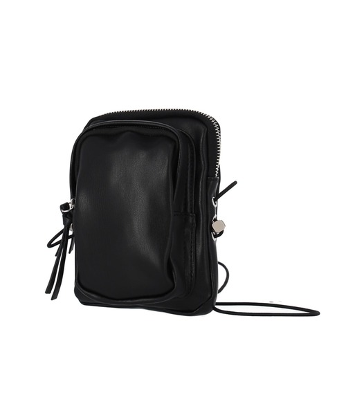 LATINA(ラティーナ)の「フェイクレザードローストリングクロスボディバッグ(ショルダーバッグ・レディース・ブラック・FREE)」の8枚目の写真