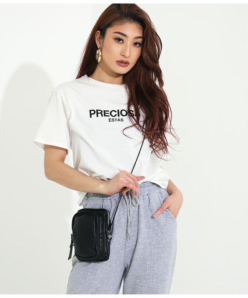 LATINA(ラティーナ)の「フェイクレザードローストリングクロスボディバッグ(ショルダーバッグ・レディース・ブラック・FREE)」の7枚目の写真