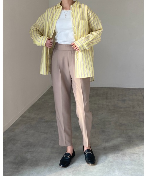 She's Closet(シーズクローゼット)の「レギュラーカラーマルチストライプ柄ブロードビッグシャツ(シャツ/ブラウス・レディース・サックスブルー/イエロー/ミント・FREE)」の14枚目の写真